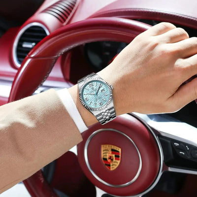 POEDAGAR High Quality Original Men Clock