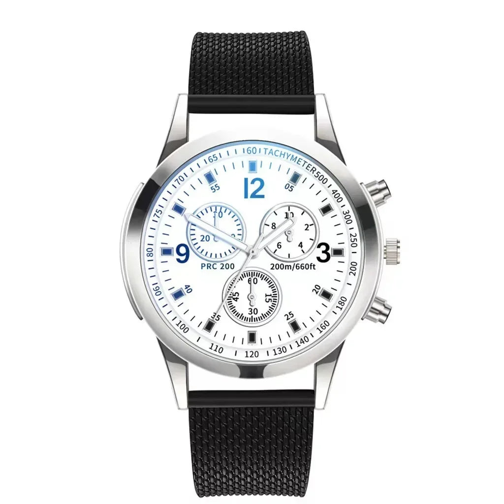 Quarz-Armbanduhr für Herren – Retro Design, Wolframstahl, Keine Wasserdichtigkeit