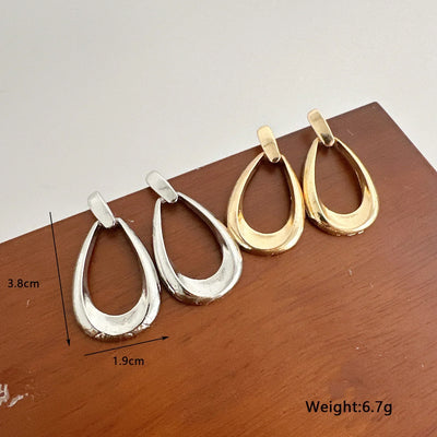 Simple French Style Geometric Earrings Fashion Luxurious Drop Earring Daily Party Vacations Jewelry Gifts 2025