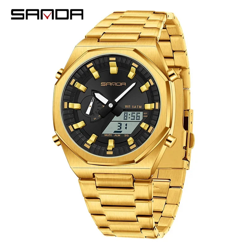 SANDA Luxury Man Electronic Uhr Dual