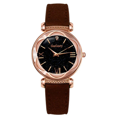 Starry Sky Quarz-Armbanduhr für Frauen – Elegante Damen Uhr, Montre Femme, Reloj Mujer, Horloges Women, Relógio Feminino