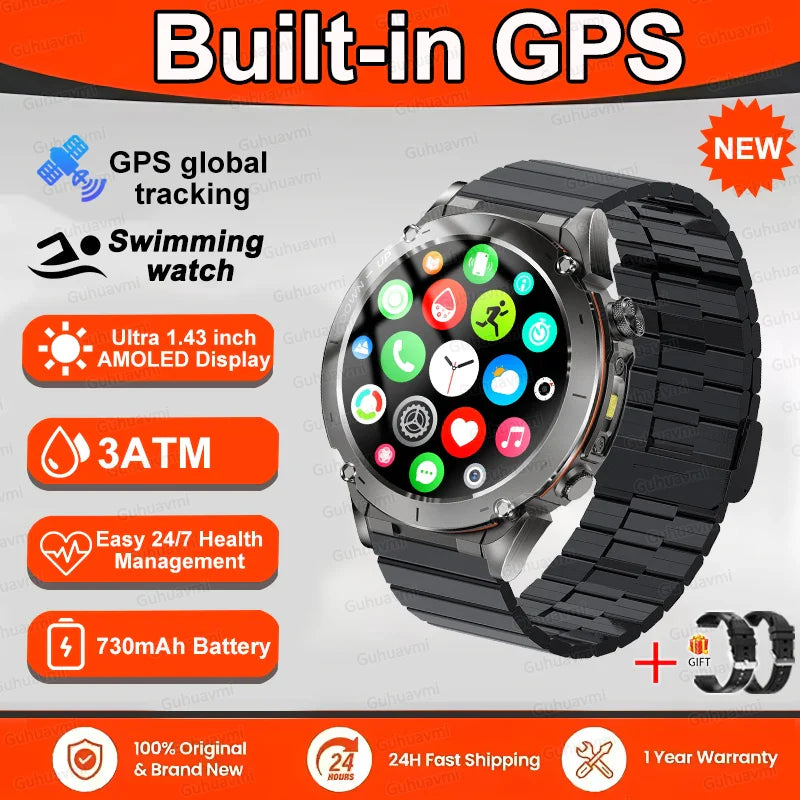 New T-Rex 3 GPS Smart Uhr