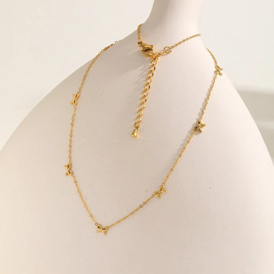 Opal Halskette · Edelstahl