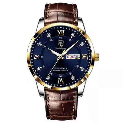 POEDAGAR Luxury Brand Men Uhr Wasserdicht