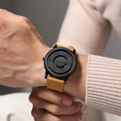 2024 Neue Luxus Quarzuhr für Männer – Kreative Scrollen Zeiger, Magnetische Handgelenk Uhr, Relogio Masculino