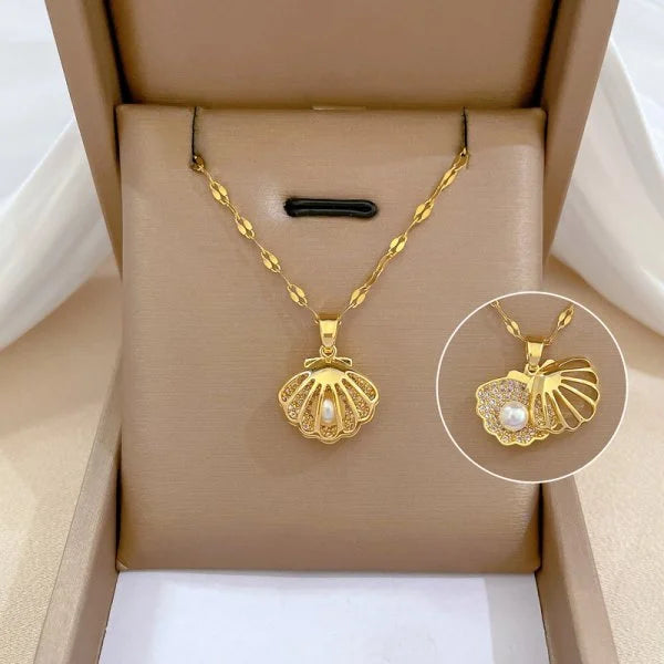 316L Stainless Steel Sun Pendant Necklace Exquisite and Fashionable Planet Clavicle Chain Girls Party Jewelry Gifts – Halskette