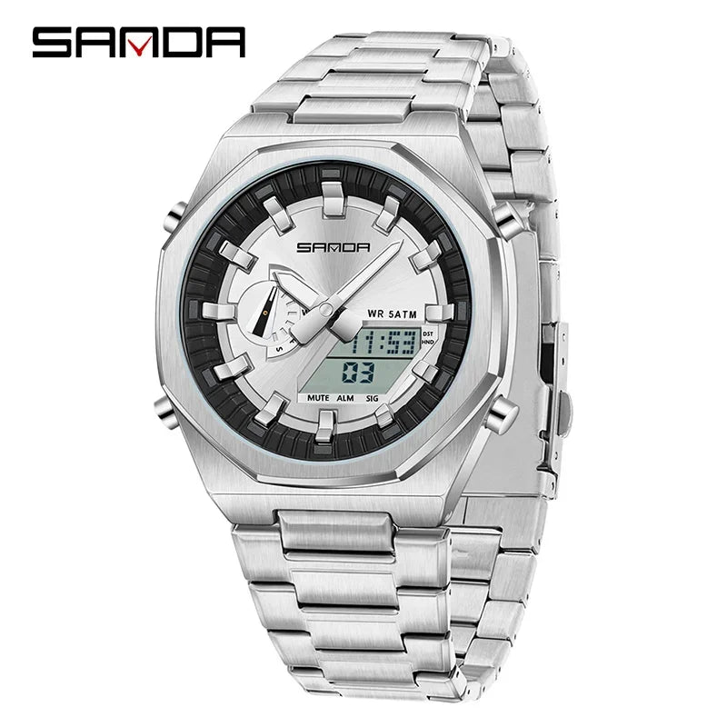 SANDA Luxury Man Electronic Uhr Dual