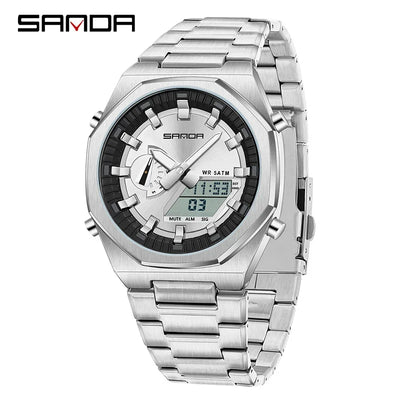 SANDA Luxury Man Electronic Uhr Dual