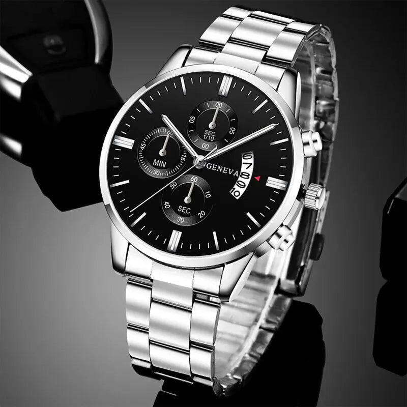 Men Uhr Luxury Calendar Quarz Wrist