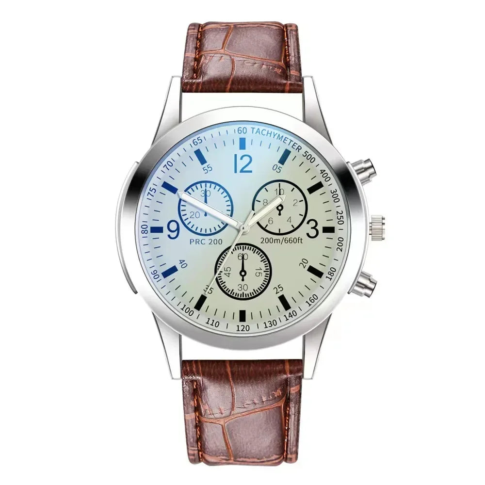 Quarz-Armbanduhr für Herren – Retro Design, Wolframstahl, Keine Wasserdichtigkeit
