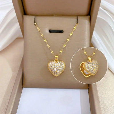 316L Stainless Steel Sun Pendant Necklace Exquisite and Fashionable Planet Clavicle Chain Girls Party Jewelry Gifts – Halskette