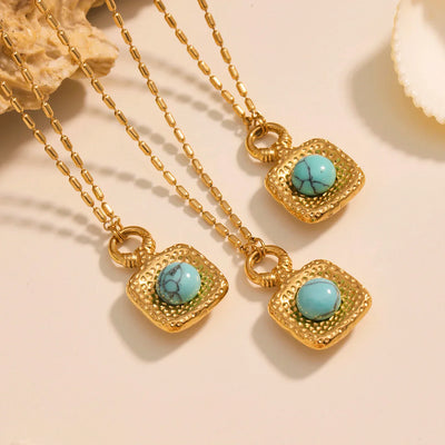 Liora Exquisite Luck Clover Zircon Stainless Steel Drop Pendant Chain Necklaces Stud Earrings Charm Wedding Jewelry