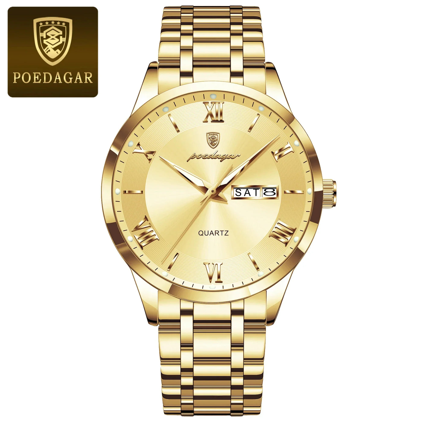 Kristall-Elegance Herrenuhr