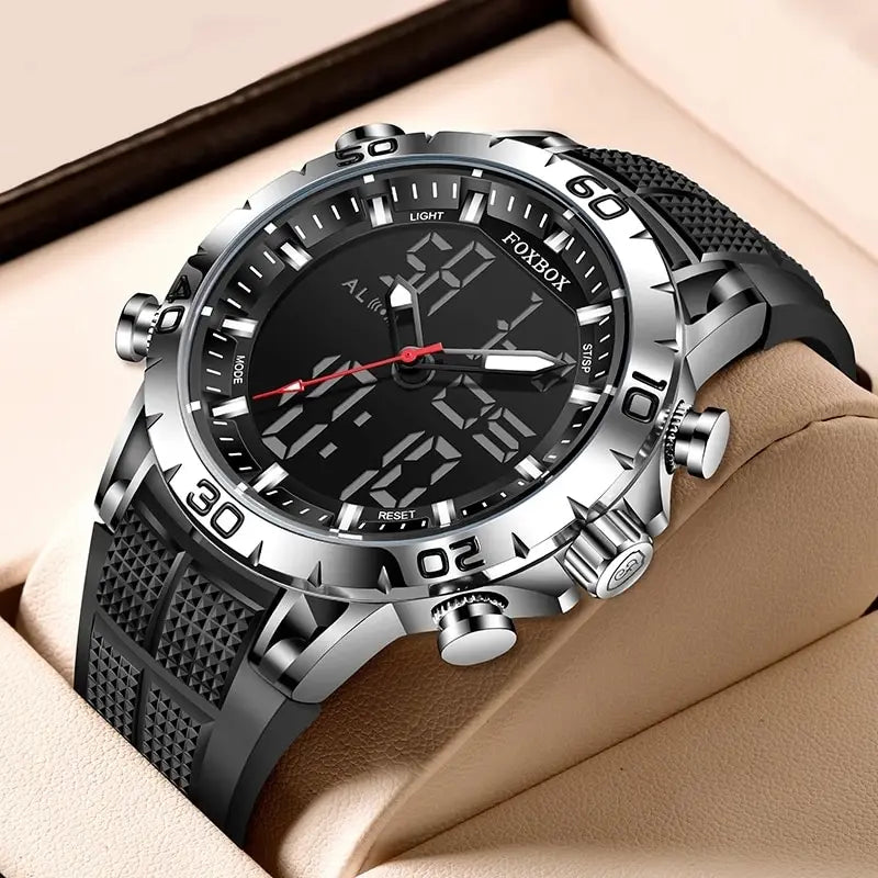 FOXBOX Men Uhr Sport Top Brand