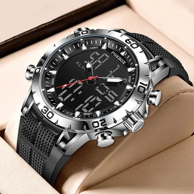 FOXBOX Men Uhr Sport Top Brand