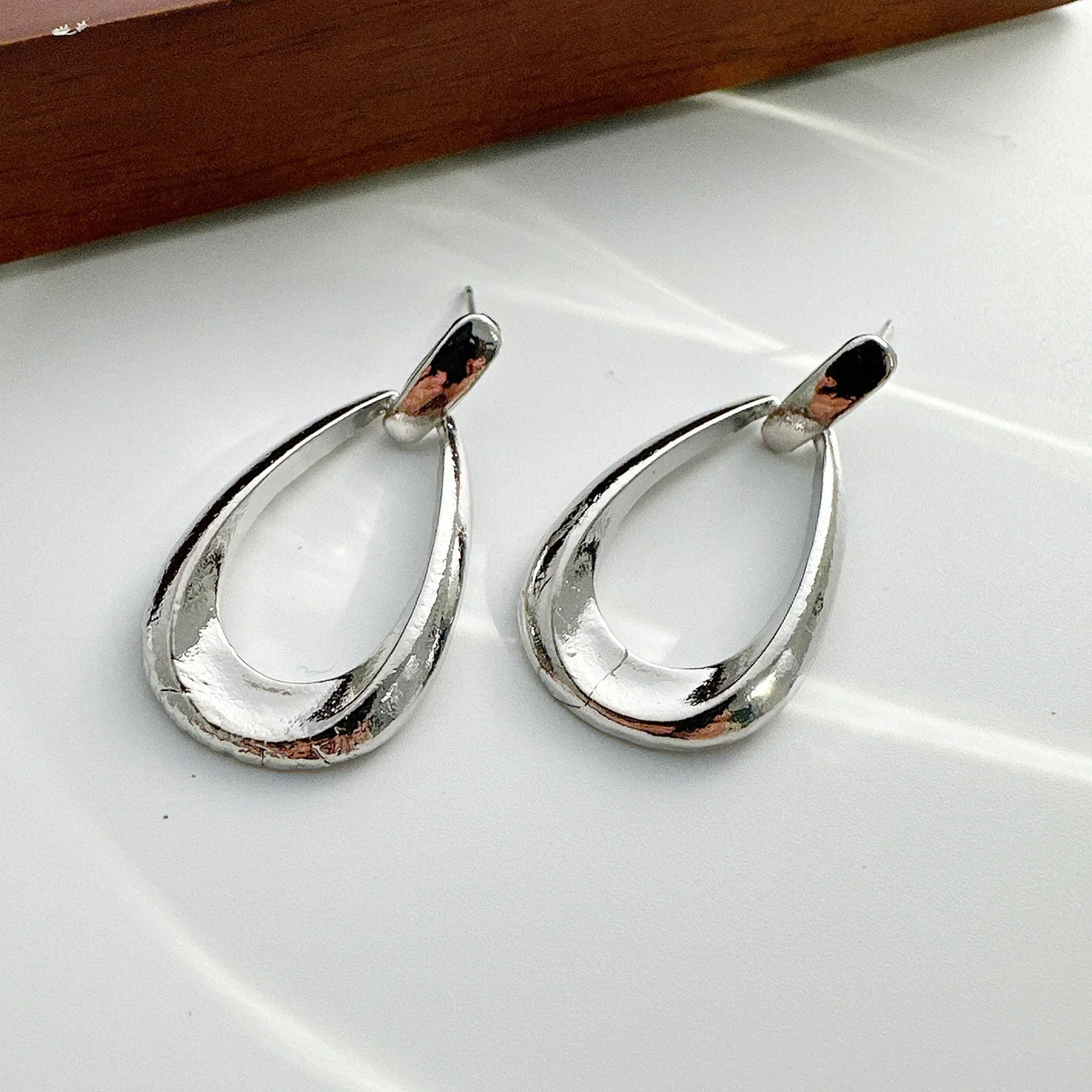 Simple French Style Geometric Earrings Fashion Luxurious Drop Earring Daily Party Vacations Jewelry Gifts 2025