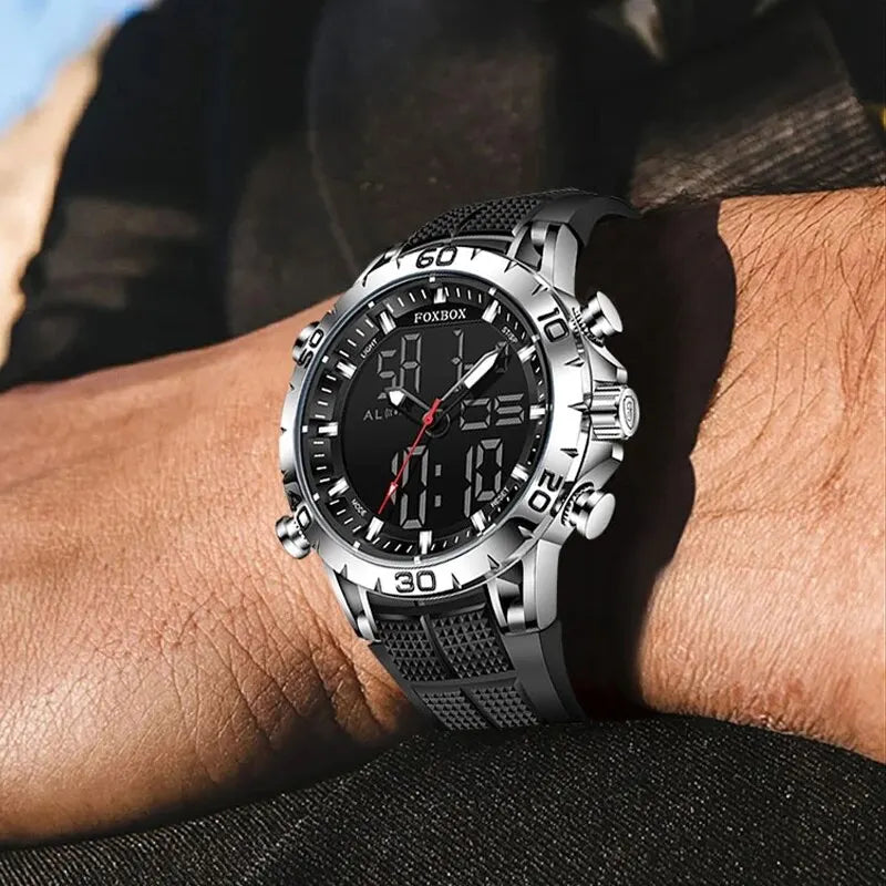 FOXBOX Men Uhr Sport Top Brand