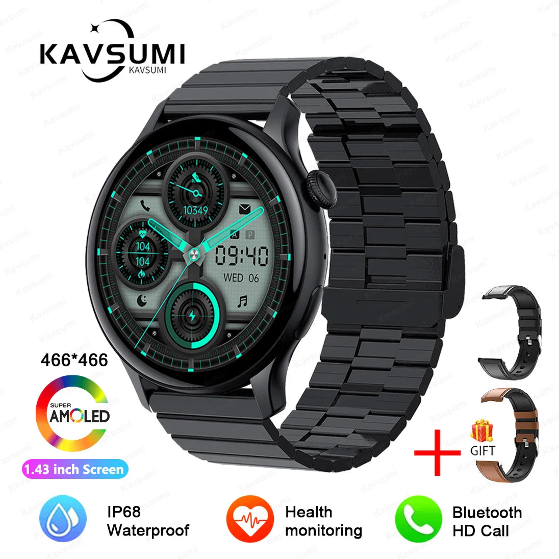 2025 NFC Smart Uhr Amoled HD
