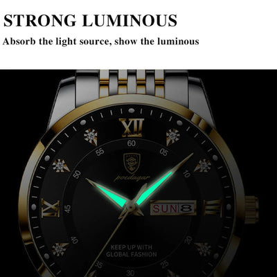 POEDAGAR Luxury Brand Men Uhr Wasserdicht
