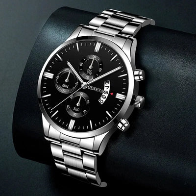 Men Uhr Luxury Calendar Quarz Wrist