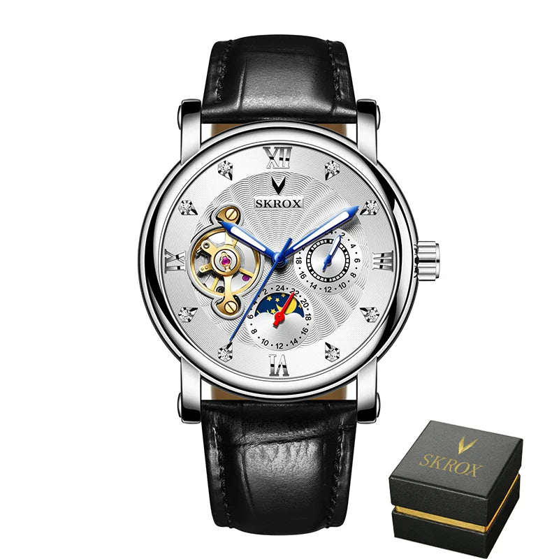 SKROX Moon Phase Tourbillon Automatic Clockwork