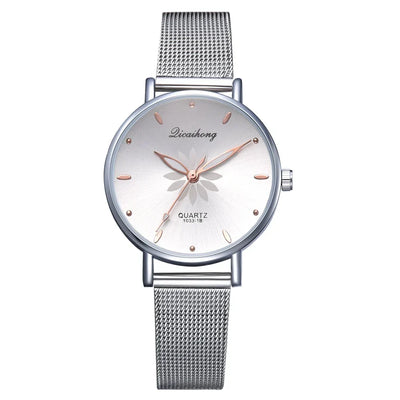 Damen Armbanduhr – Elegante Quarzuhr aus Edelstahl in Silber | Stilvoll & Alltagstauglich