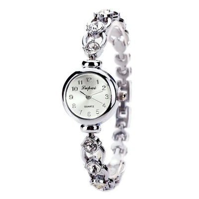 Luxus Damen-Armbanduhr – Edelstahl & Kristall-Armband | Mode Reloj Mujer