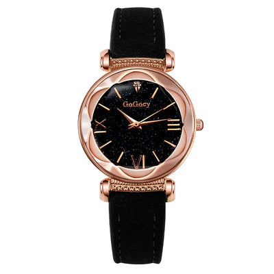 Starry Sky Quarz-Armbanduhr für Frauen – Elegante Damen Uhr, Montre Femme, Reloj Mujer, Horloges Women, Relógio Feminino