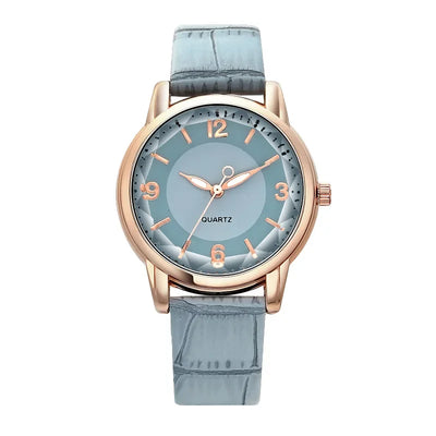 Luxus Damen Uhr – Mode Quarzuhr mit Lederarmband, Reloj Mujer, Montre Femme