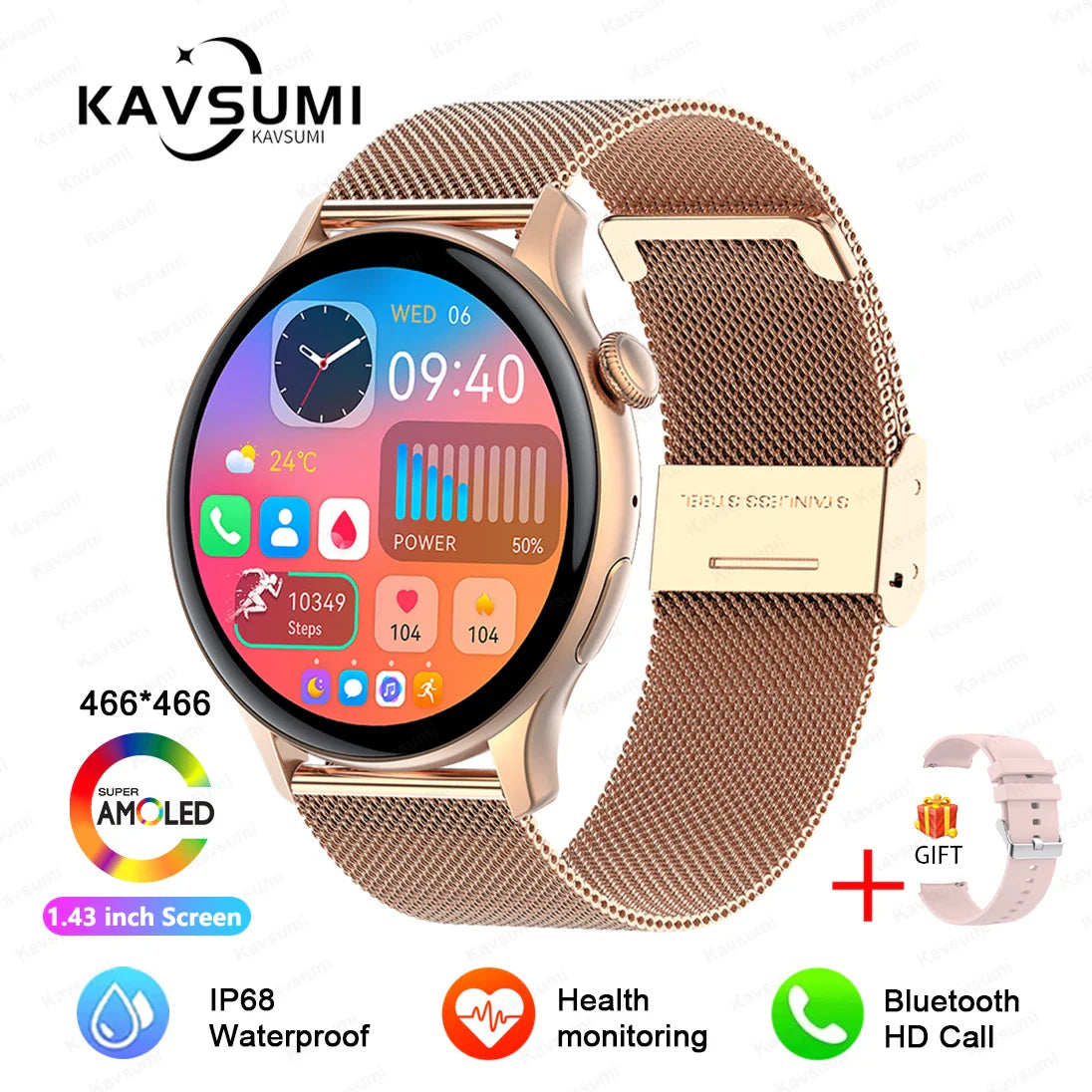 2025 NFC Smart Uhr Amoled HD