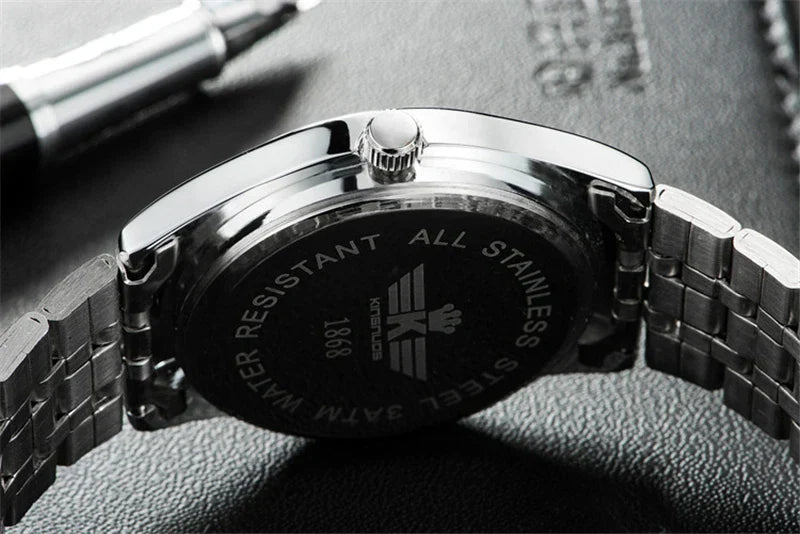 Luxus Herren-Armbanduhr 2022 – Edelstahlband, Wasserdicht, Business Uhren für Männer | Relogio Masculino