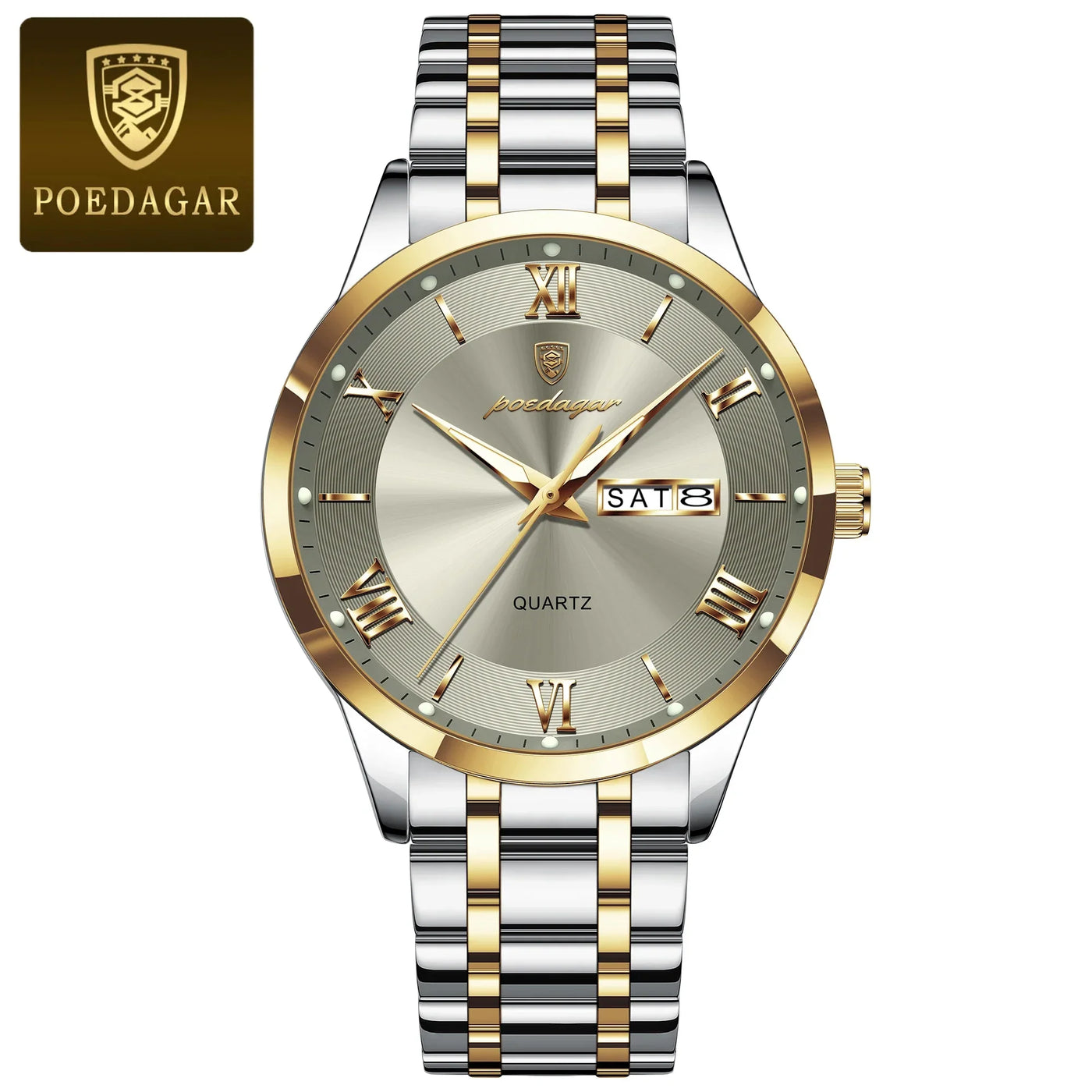 Kristall-Elegance Herrenuhr