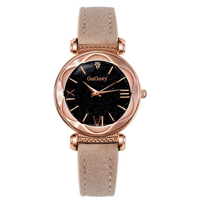 Starry Sky Quarz-Armbanduhr für Frauen – Elegante Damen Uhr, Montre Femme, Reloj Mujer, Horloges Women, Relógio Feminino