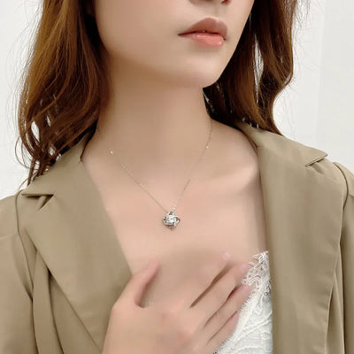 Fashionable AAAAA Zircon Pendant Necklace Luxury Gift Jewelry Stylish Glowing Pendant Special Occasions – Halskette