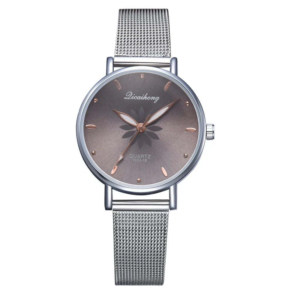 Damen Armbanduhr – Elegante Quarzuhr aus Edelstahl in Silber | Stilvoll & Alltagstauglich