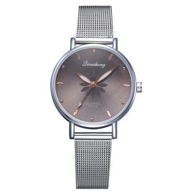 Damen Armbanduhr – Elegante Quarzuhr aus Edelstahl in Silber | Stilvoll & Alltagstauglich