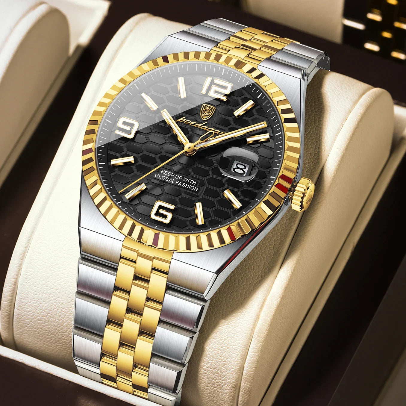 POEDAGAR High Quality Original Men Clock