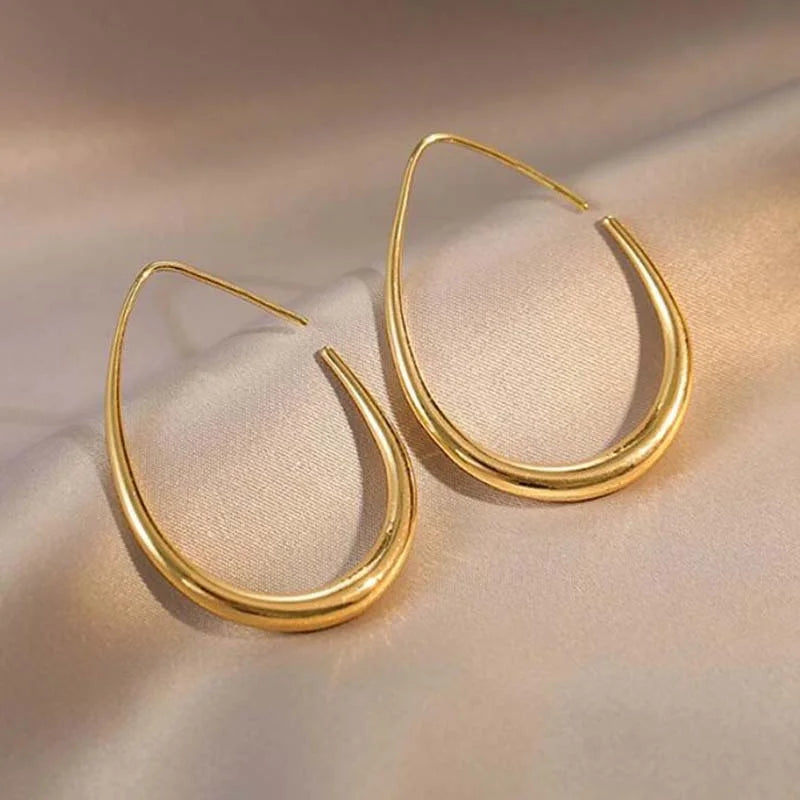 Simple French Style Geometric Earrings Fashion Luxurious Drop Earring Daily Party Vacations Jewelry Gifts 2025