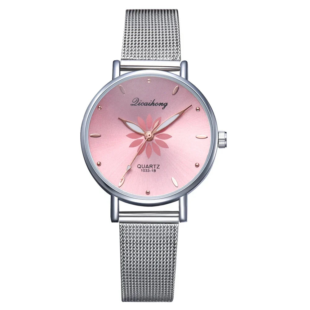 Damen Armbanduhr – Elegante Quarzuhr aus Edelstahl in Silber | Stilvoll & Alltagstauglich