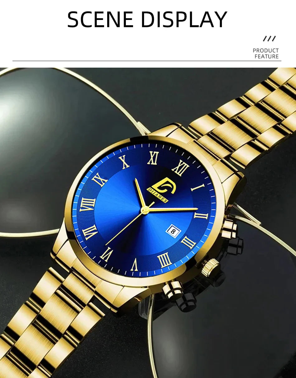 Luxus Herren-Armbanduhr – Minimalistisch & Elegant.