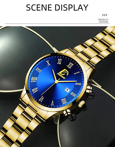Luxus Herren-Armbanduhr – Minimalistisch & Elegant.