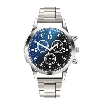 Quarz-Armbanduhr für Herren – Retro Design, Wolframstahl, Keine Wasserdichtigkeit