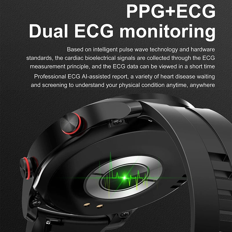 ECG+PPG Bluetooth Call Smart Uhr Men