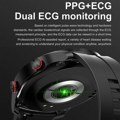 ECG+PPG Bluetooth Call Smart Uhr Men