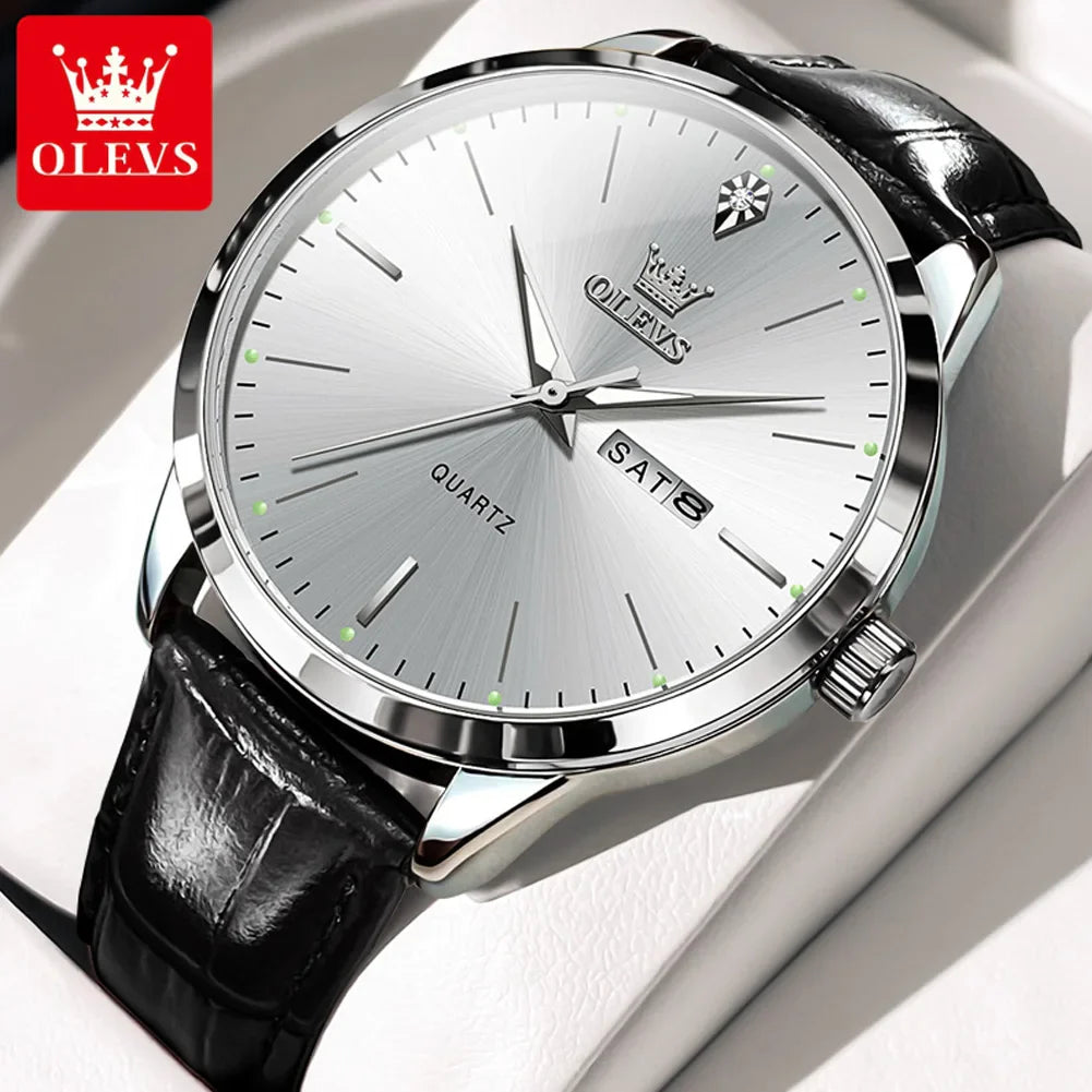 OLEVS 2935 Herren Uhr Dual Calendar